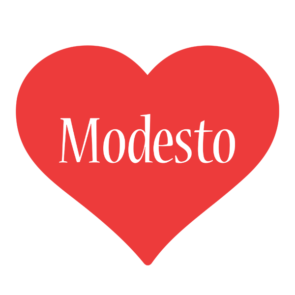 Modesto love logo