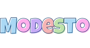 Modesto pastel logo