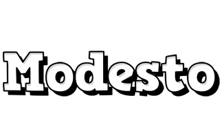 Modesto snowing logo