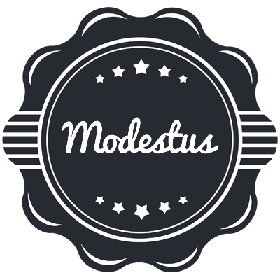 Modestus badge logo