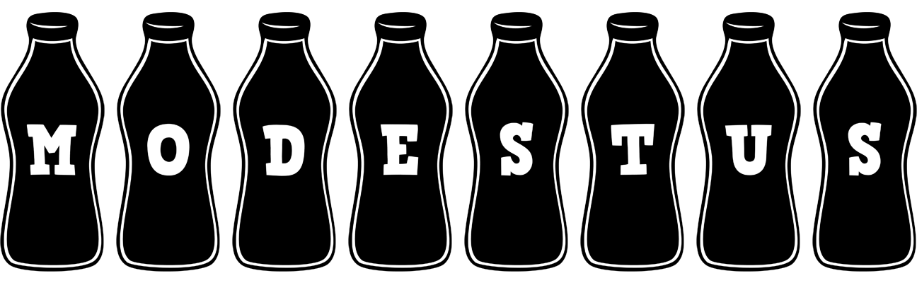 Modestus bottle logo