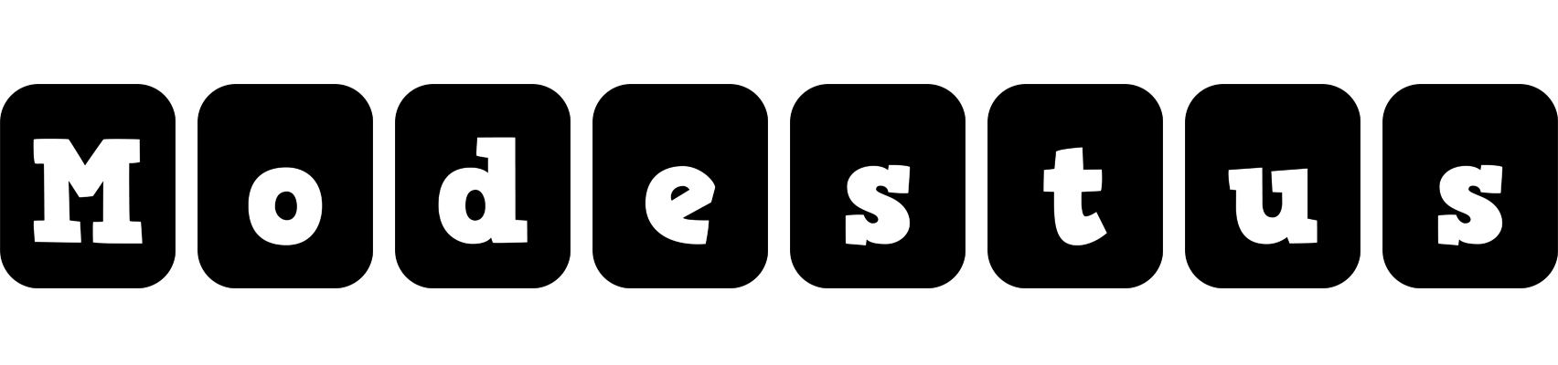 Modestus box logo