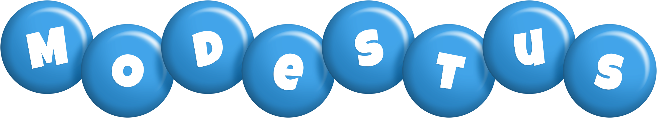 Modestus candy-blue logo