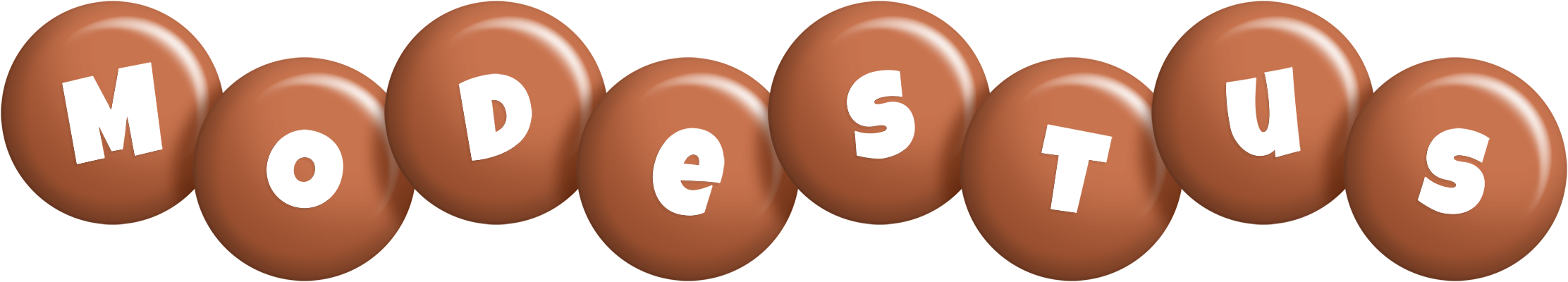 Modestus candy-brown logo