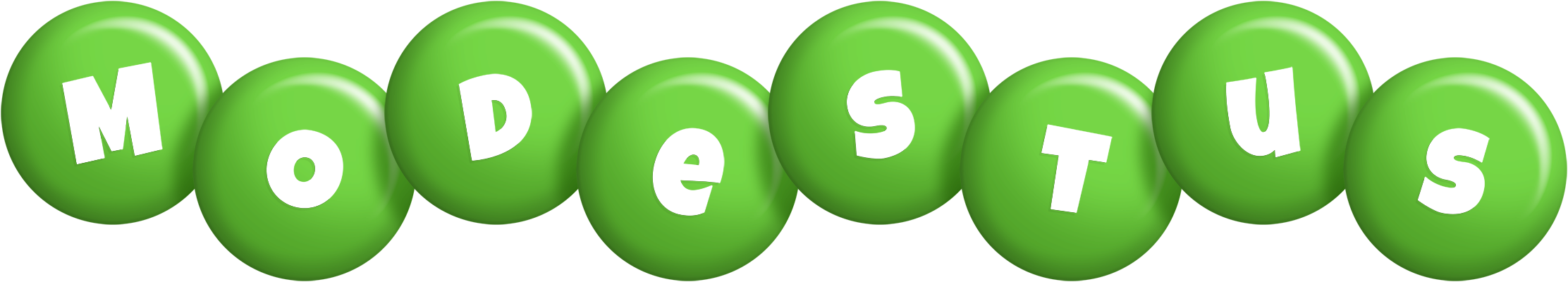 Modestus candy-green logo
