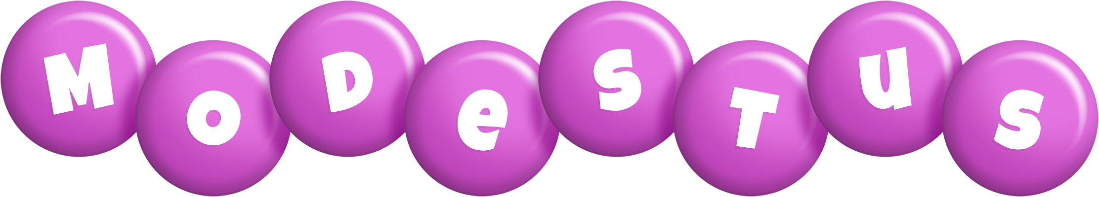 Modestus candy-purple logo