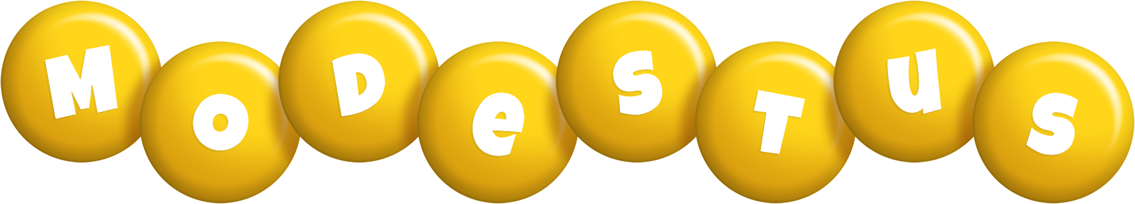Modestus candy-yellow logo