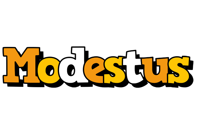 Modestus cartoon logo