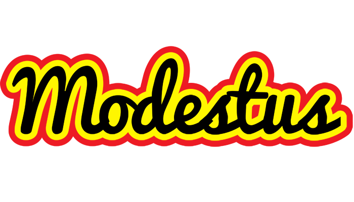 Modestus flaming logo