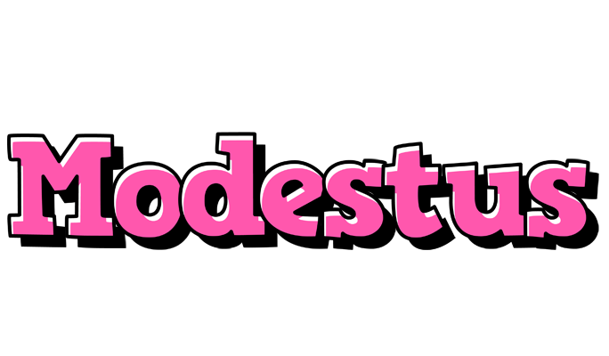 Modestus girlish logo