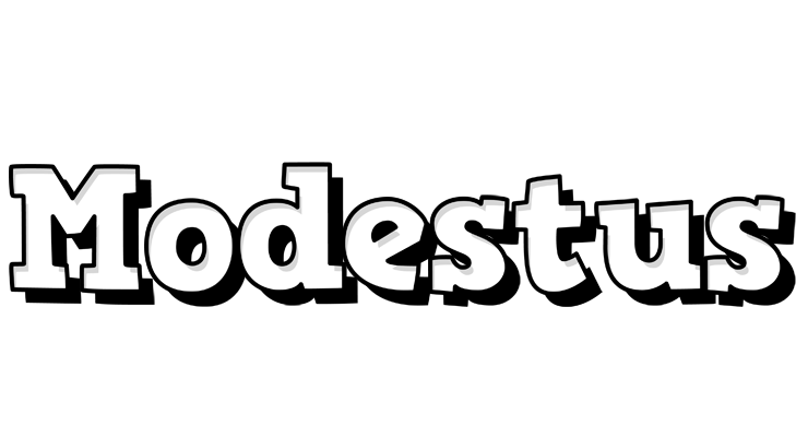 Modestus snowing logo