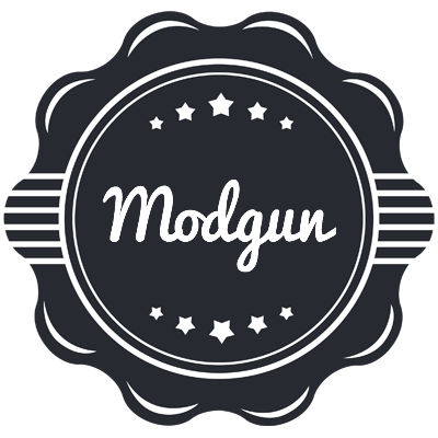 Modgun badge logo
