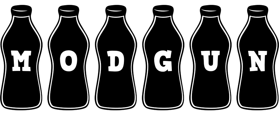 Modgun bottle logo