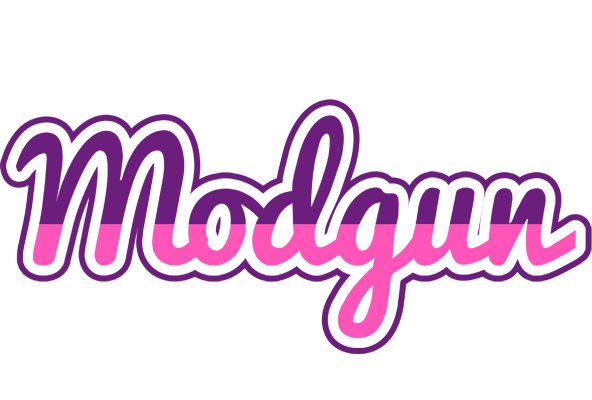 Modgun cheerful logo