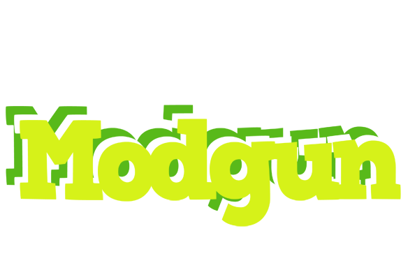 Modgun citrus logo