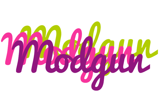 Modgun flowers logo