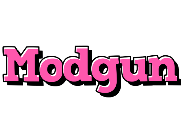 Modgun girlish logo