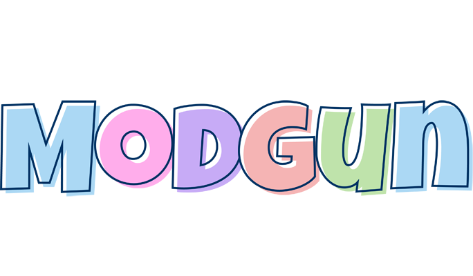 Modgun pastel logo