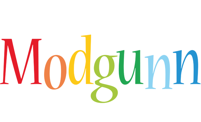 Modgunn birthday logo