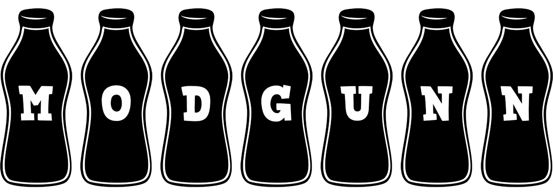 Modgunn bottle logo