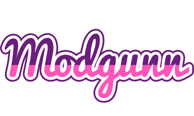 Modgunn cheerful logo