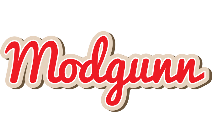 Modgunn chocolate logo