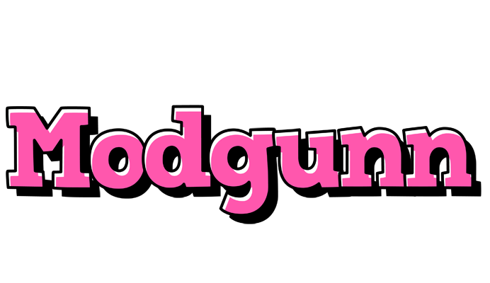 Modgunn girlish logo