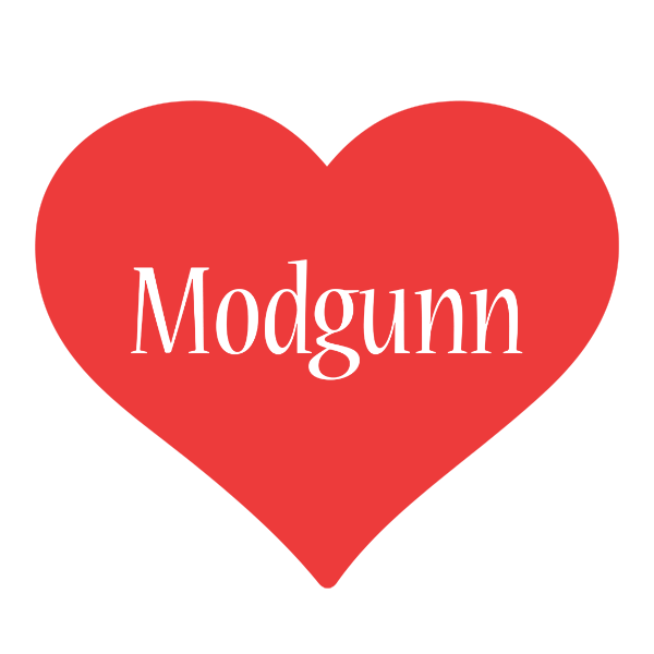 Modgunn love logo