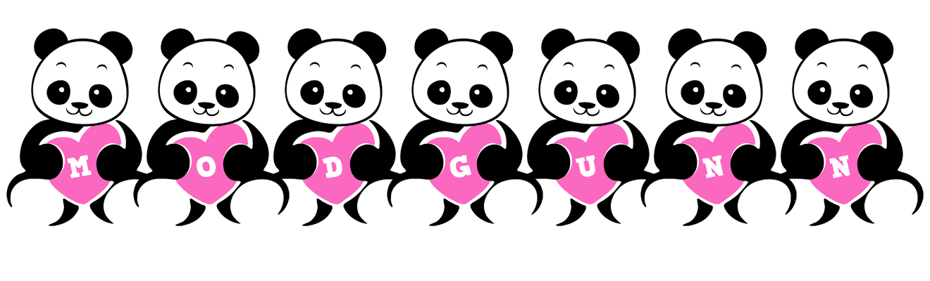 Modgunn love-panda logo