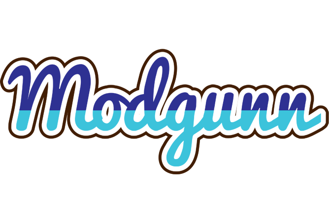 Modgunn raining logo