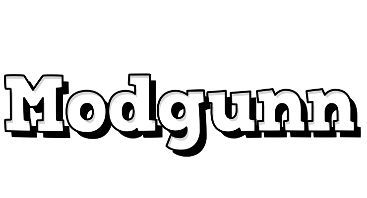 Modgunn snowing logo
