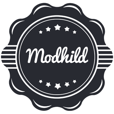 Modhild badge logo