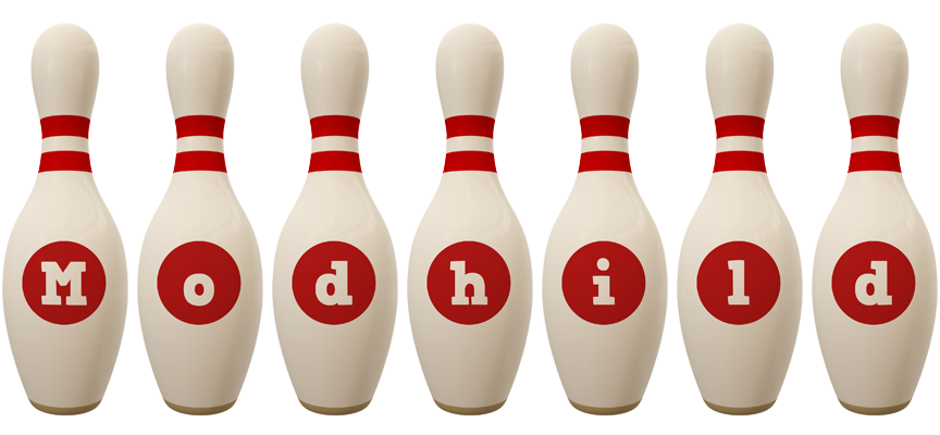 Modhild bowling-pin logo