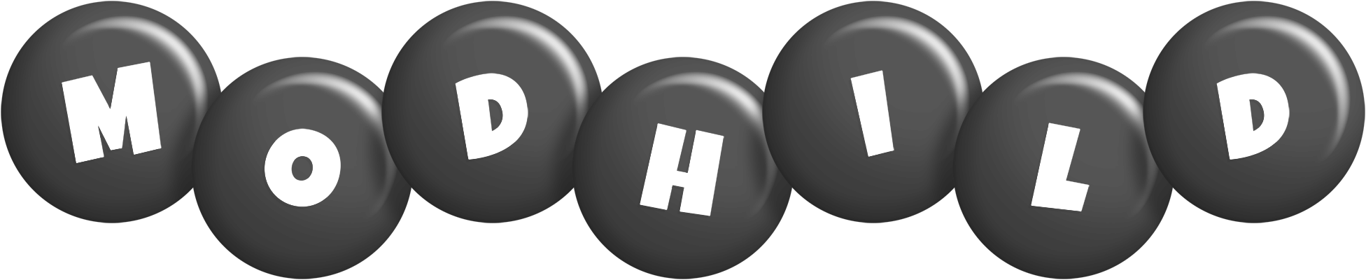 Modhild candy-black logo
