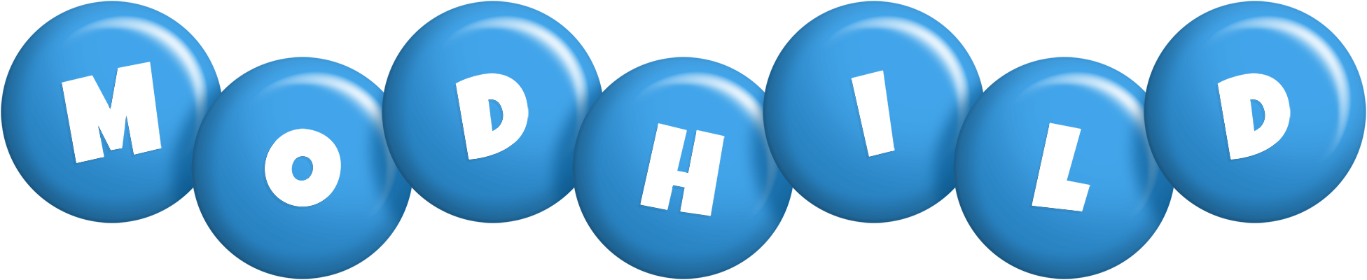 Modhild candy-blue logo