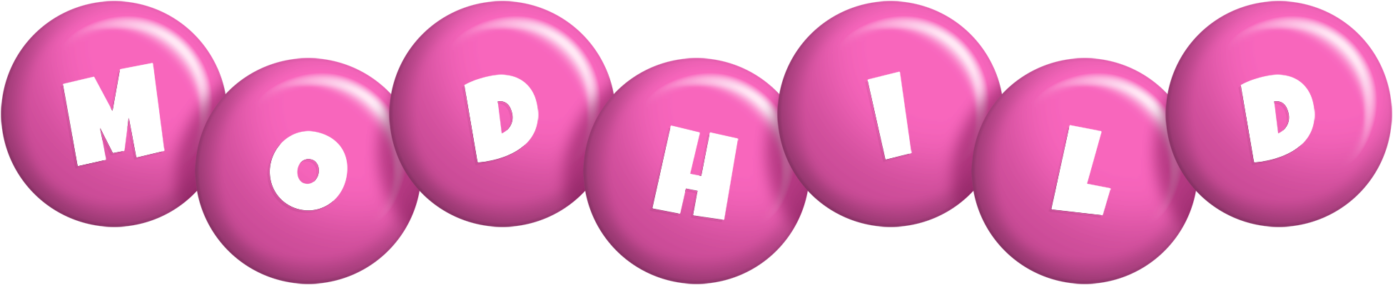 Modhild candy-pink logo
