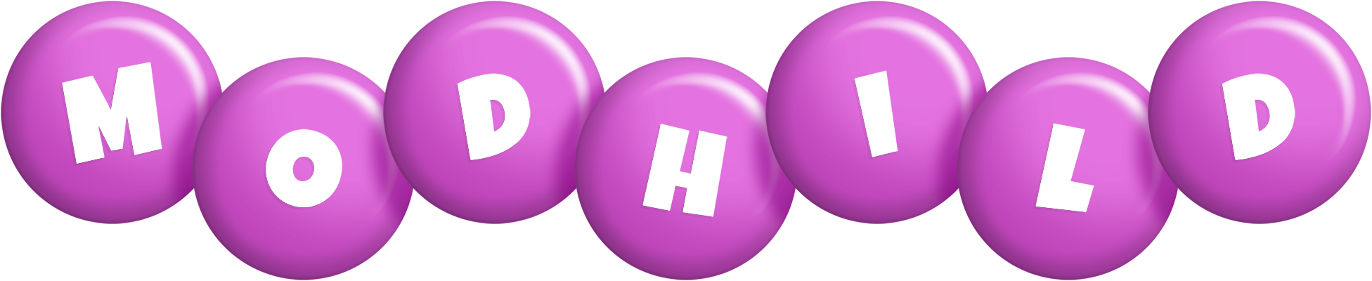 Modhild candy-purple logo