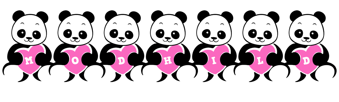Modhild love-panda logo