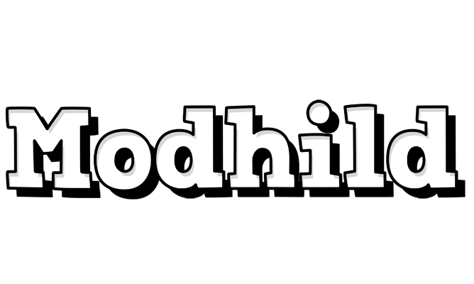 Modhild snowing logo