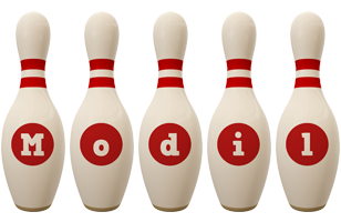 Modil bowling-pin logo