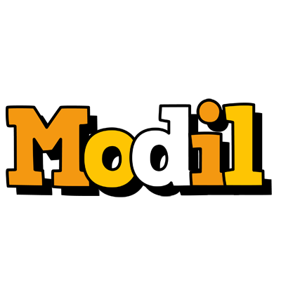 Modil cartoon logo
