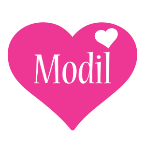 Modil love-heart logo