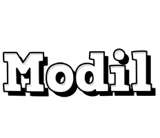 Modil snowing logo