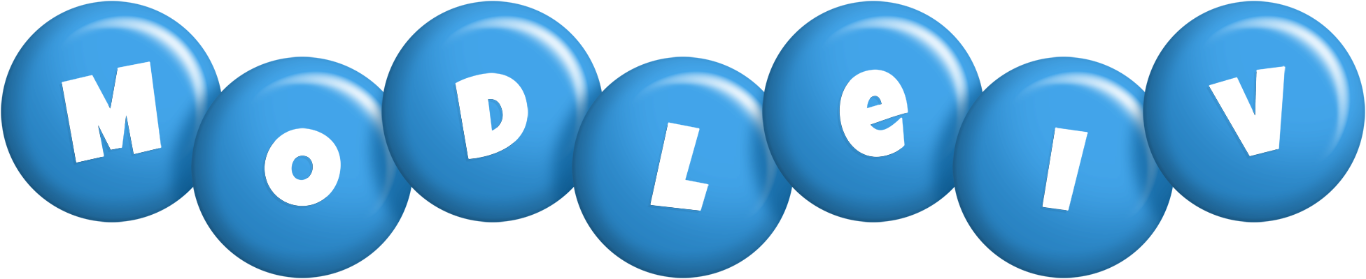 Modleiv candy-blue logo