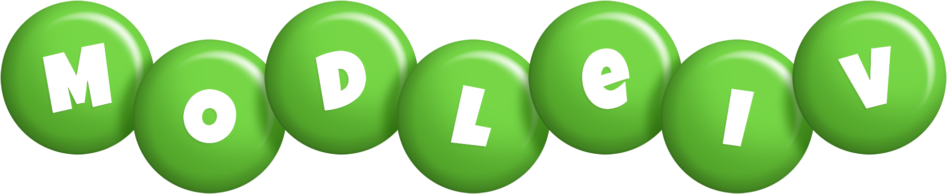 Modleiv candy-green logo