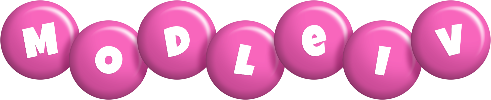Modleiv candy-pink logo