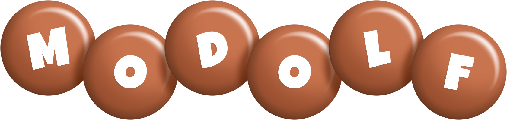 Modolf candy-brown logo