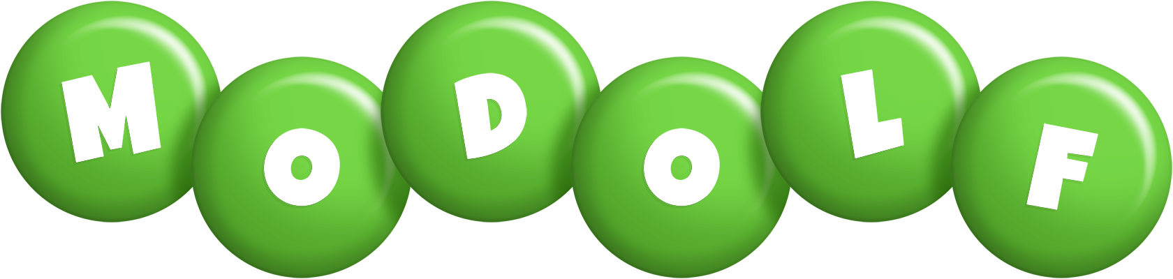 Modolf candy-green logo