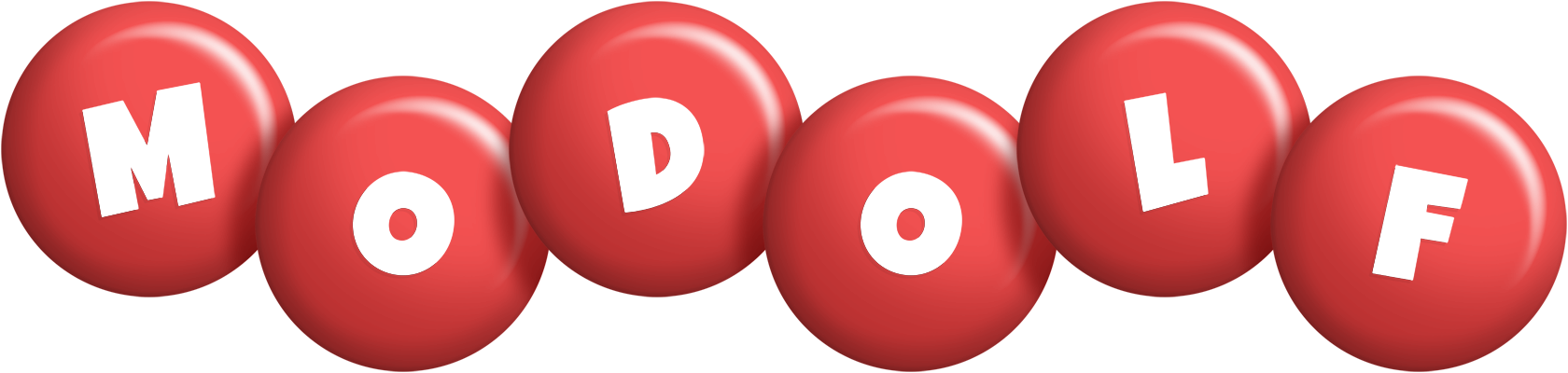 Modolf candy-red logo
