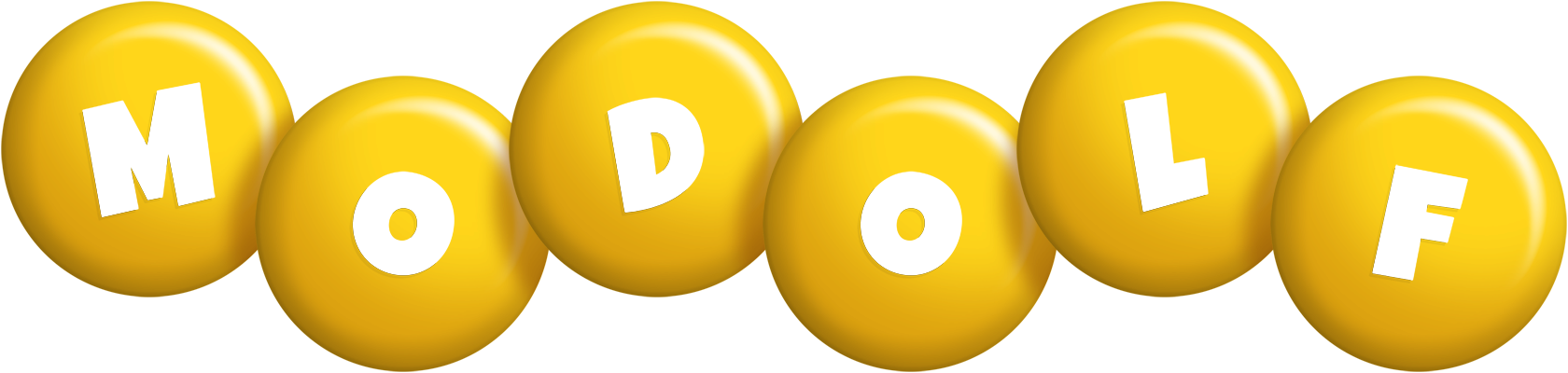 Modolf candy-yellow logo